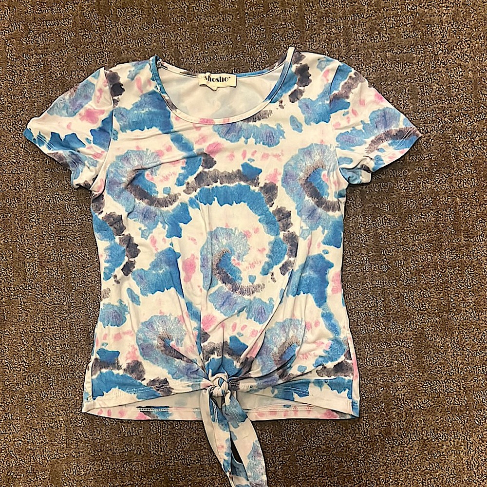 Shosho girls crop tie top